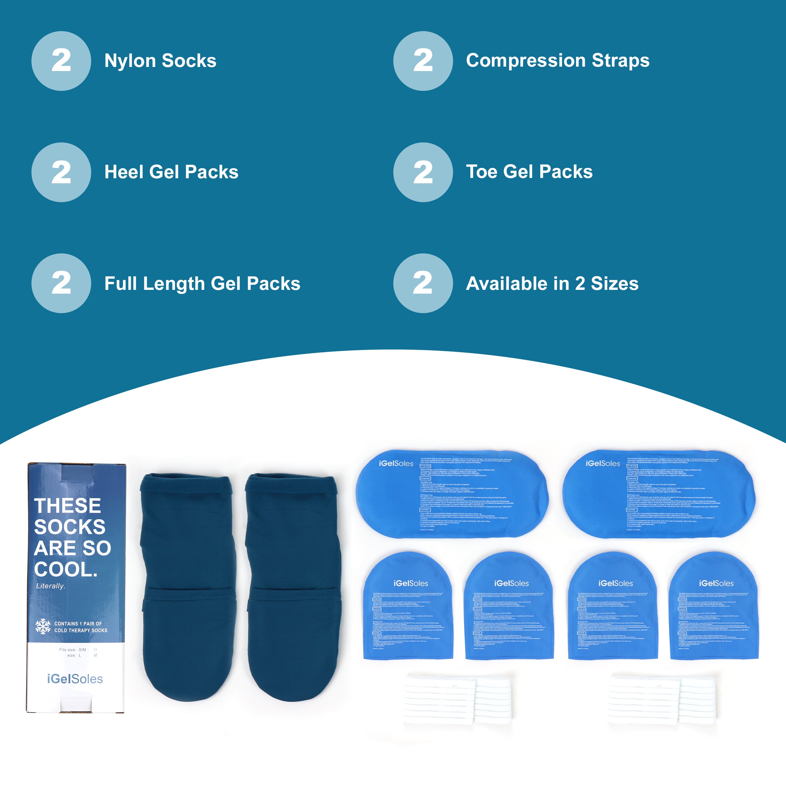 iGel Cold Therapy Socks